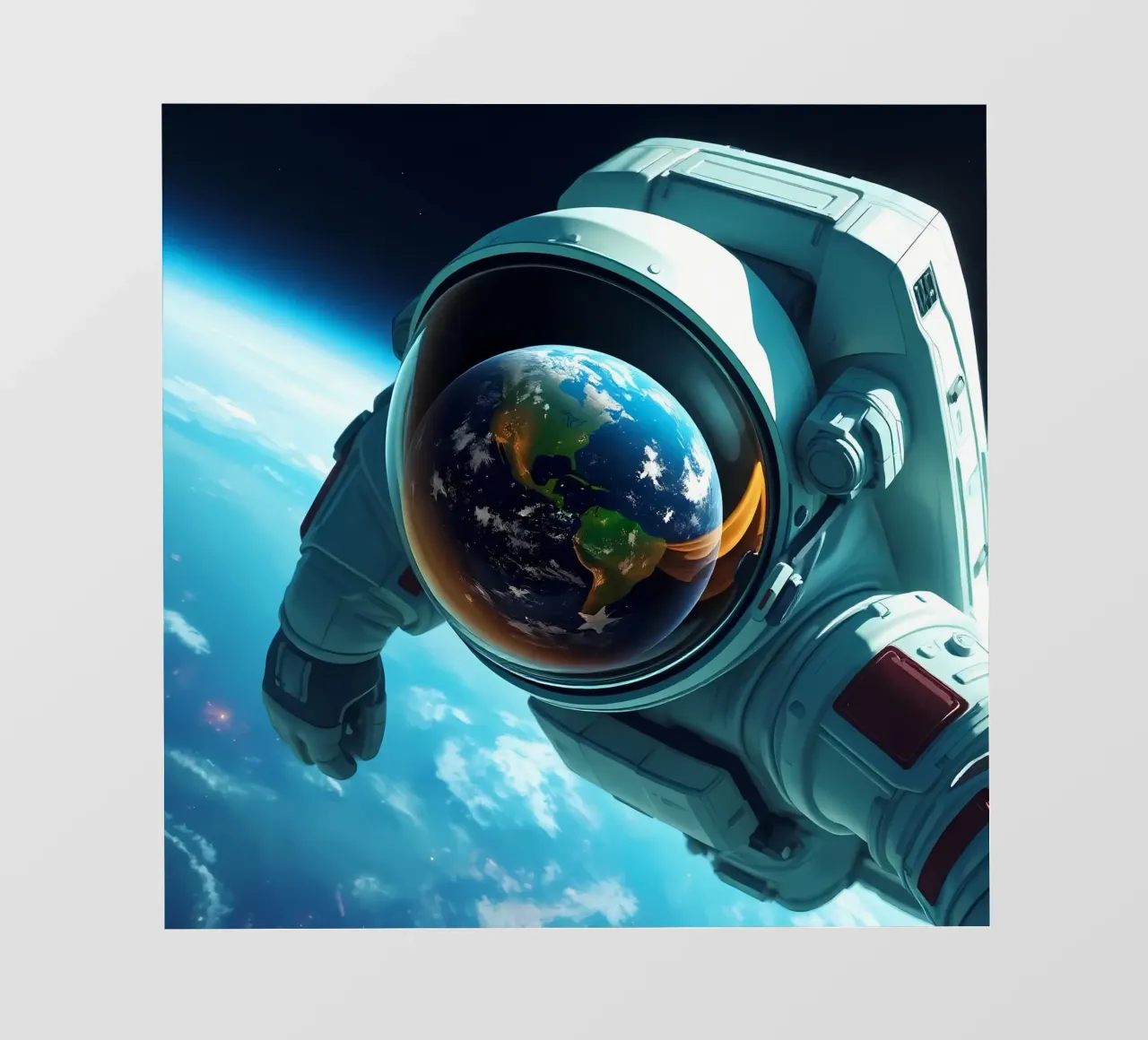 Astronaut Erde telo in pvc da kosinsart.gallery