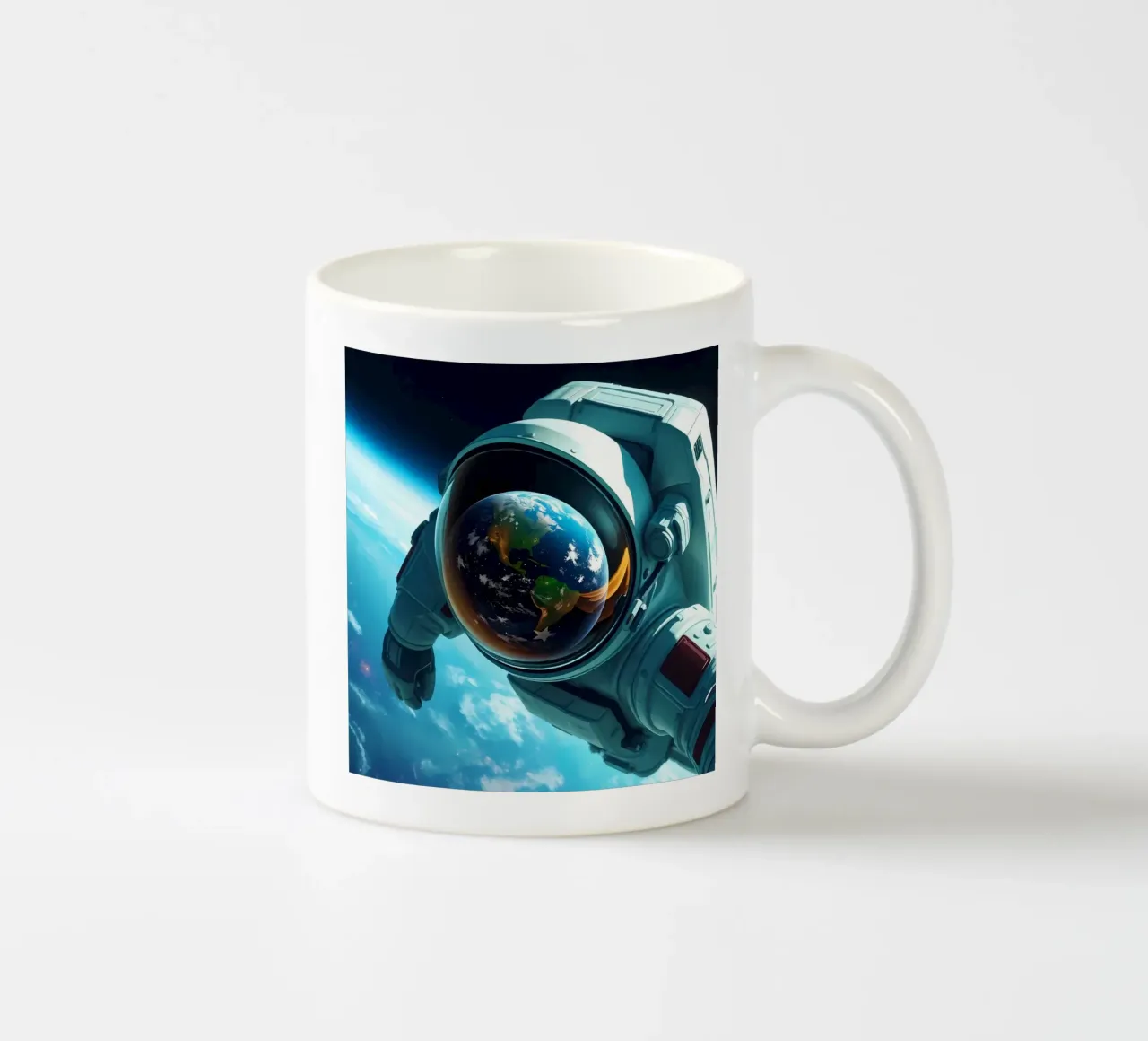 Astronaut Erde tazza in ceramica da kosinsart.gallery