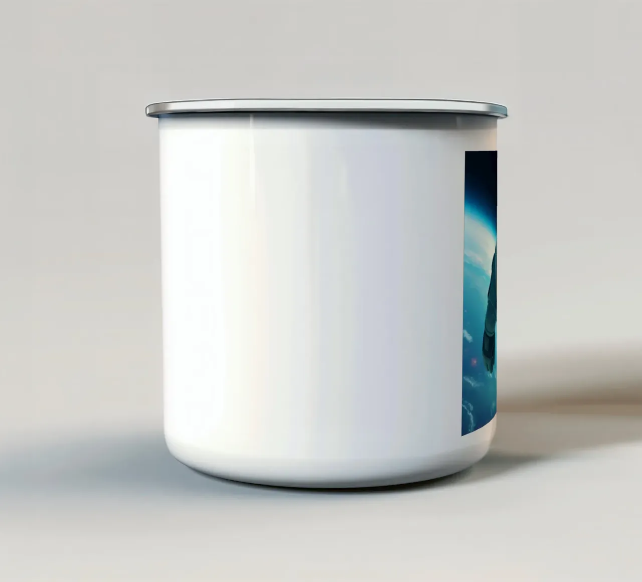 Astronaut Erde tazza in smalto da kosinsart.gallery