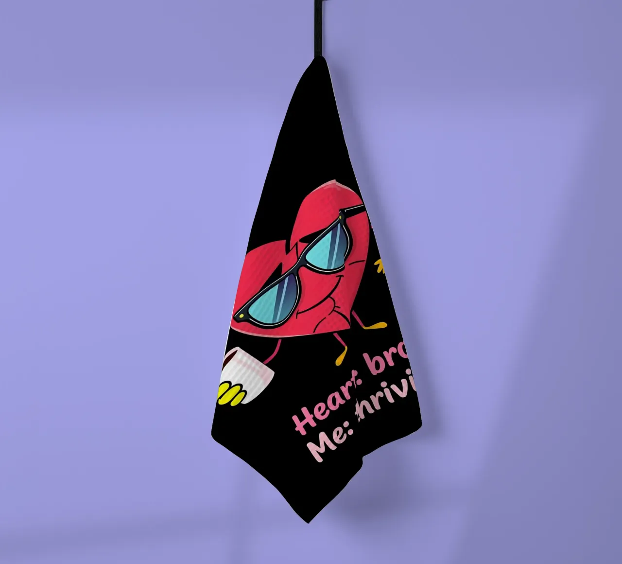 Broken Heart tea towel by Anita's Dream
