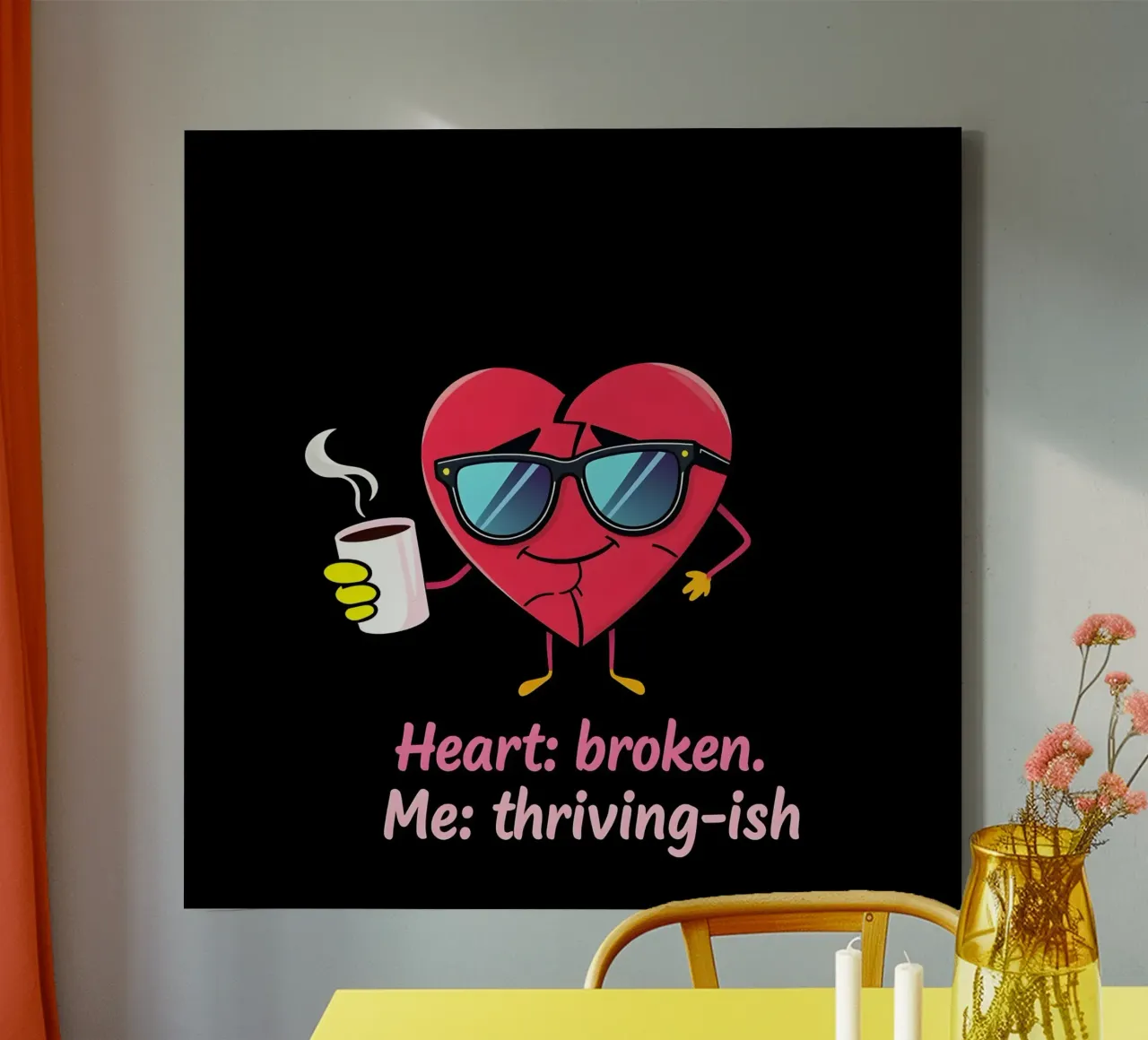 Broken Heart canvas by Anita's Dream