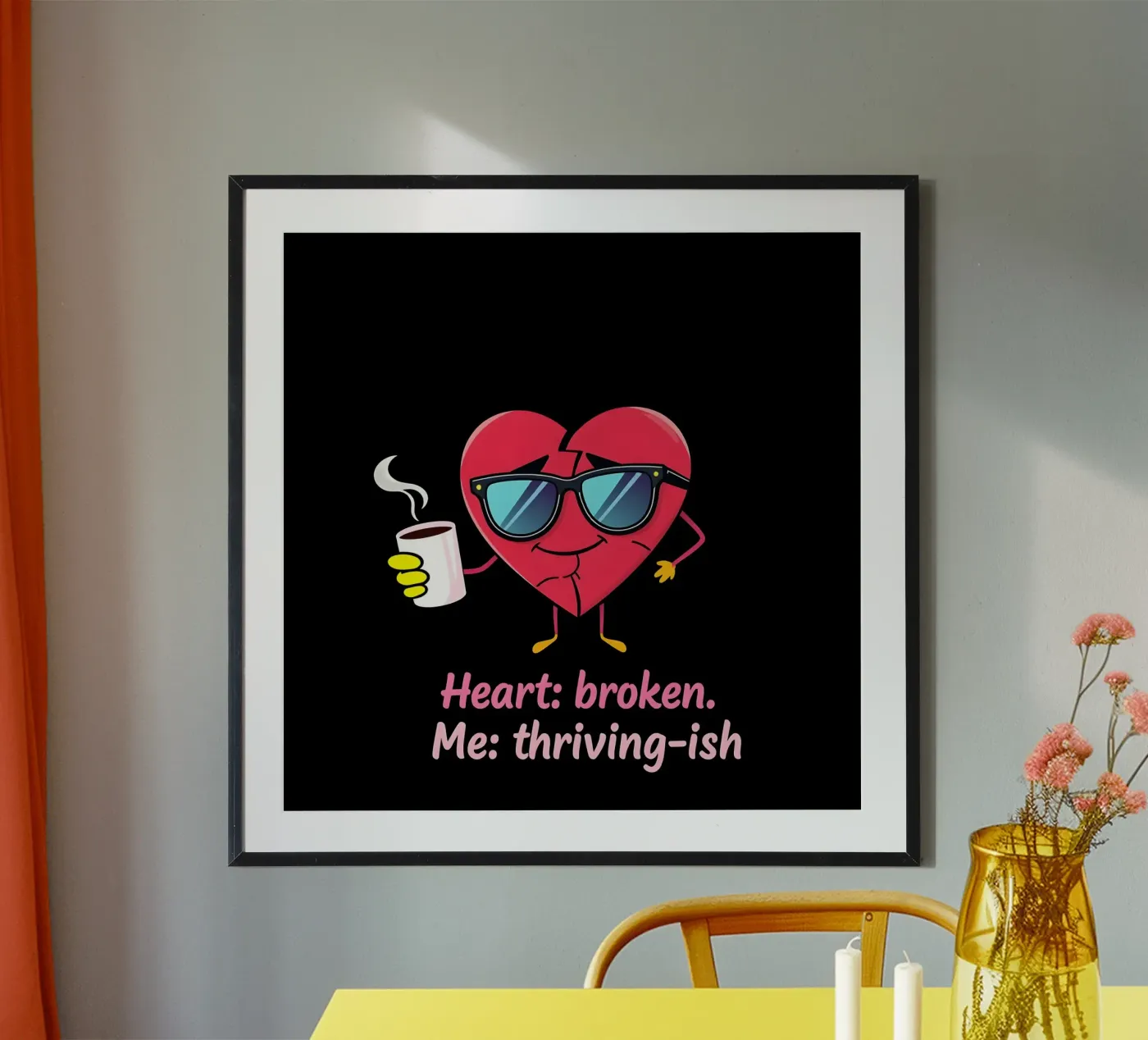 Cuore spezzato poster da Essential Design