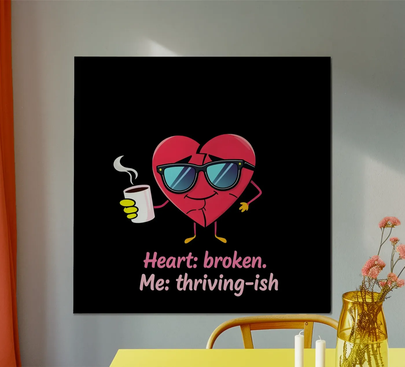 Cuore spezzato poster da Essential Design
