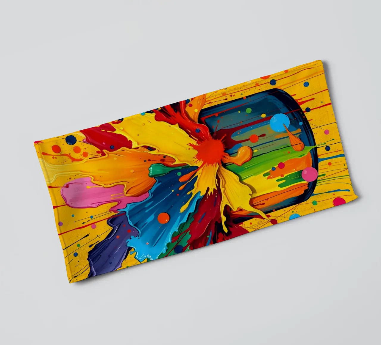 Farbtopf-Explosion Handtuch von Anita's Dream