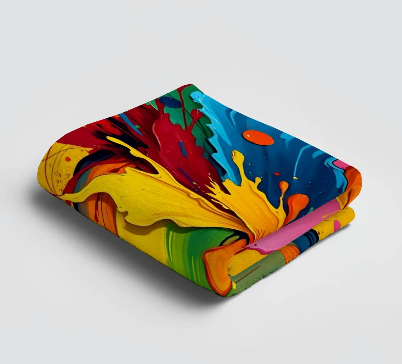 Farbtopf-Explosion Handtuch von Anita's Dream
