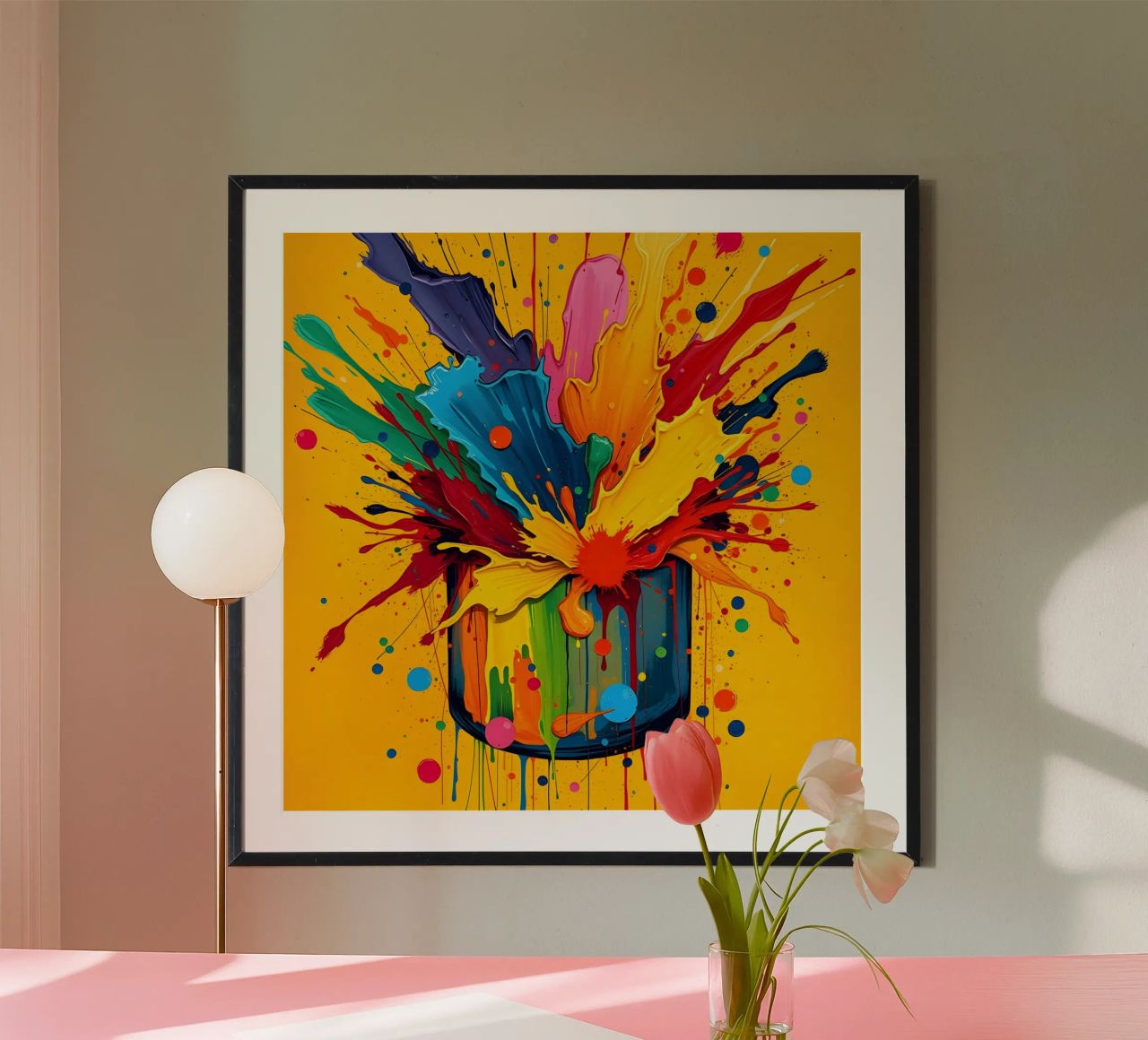 Farbtopf-Explosion Poster von Anita's Dream