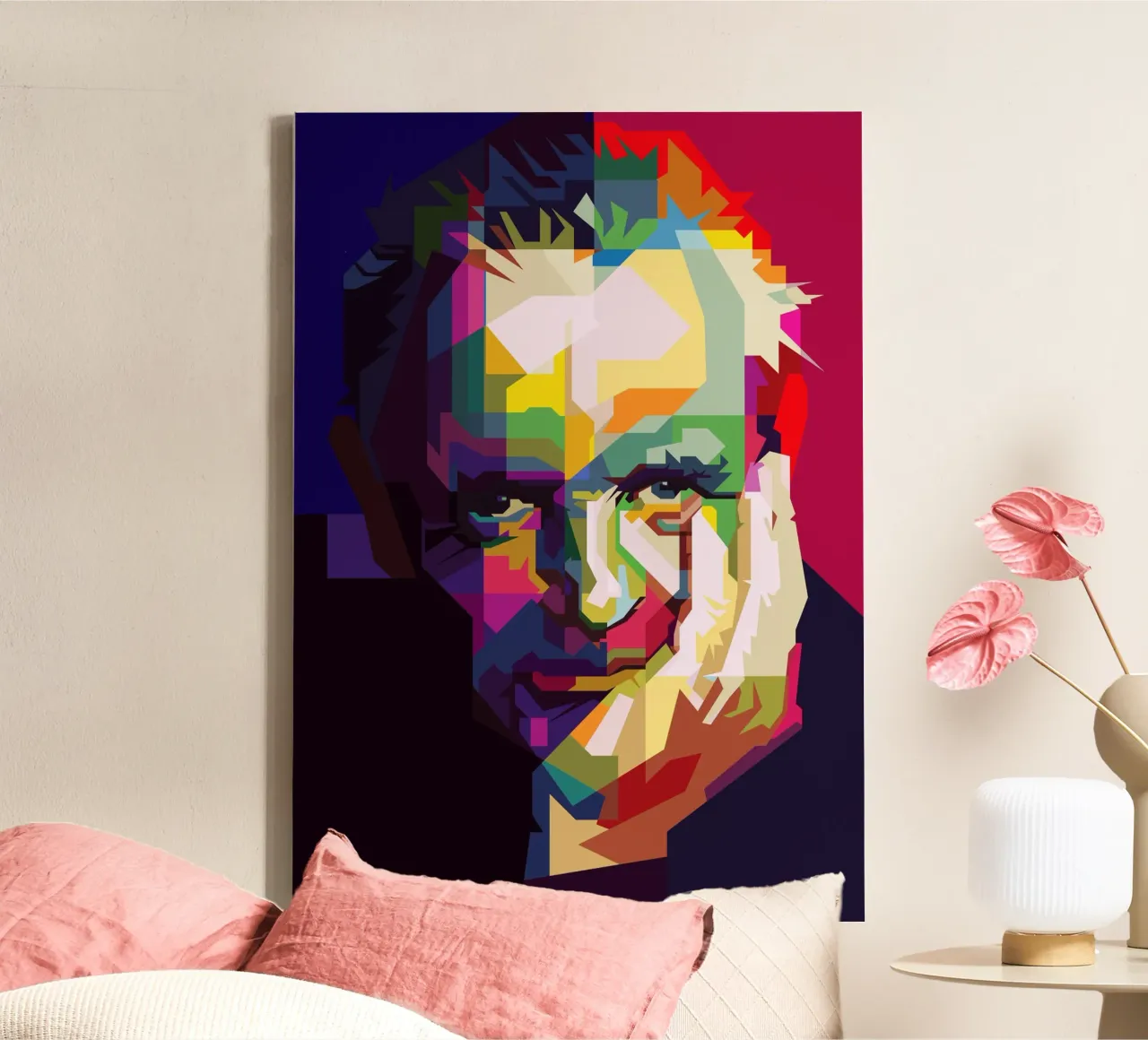 Anthony Hopkins Legende Acteur WPAP Nu Trending canvas met Baklijst van Artkreator