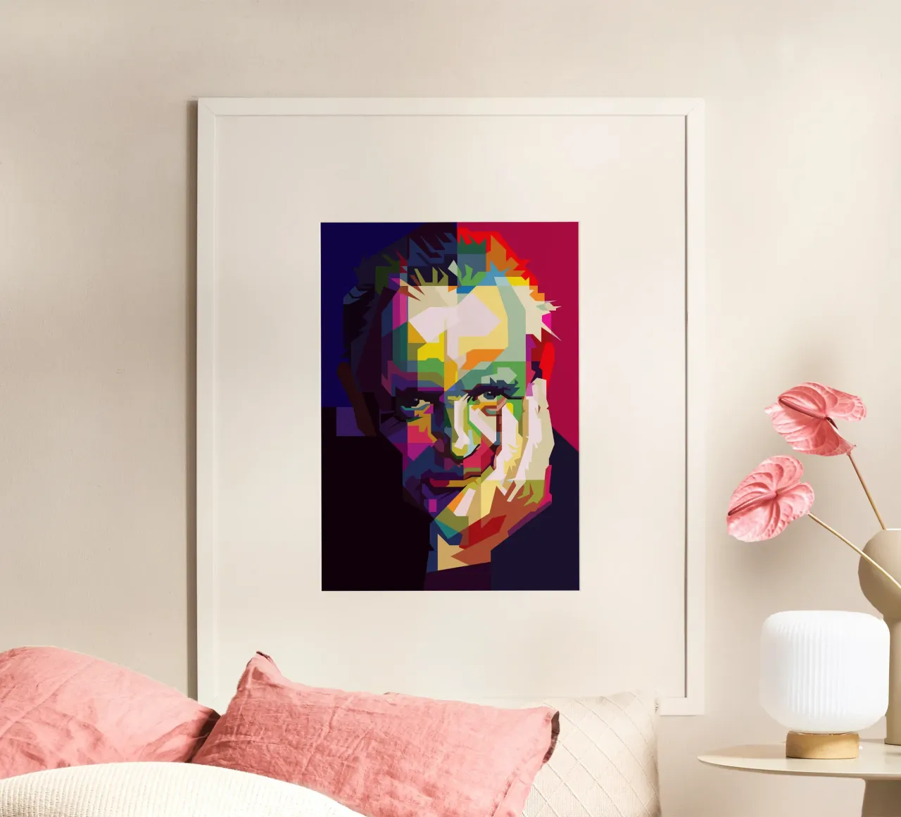 Anthony Hopkins Attore Leggenda WPAP Trending Now poster con telaio in legno da Artkreator