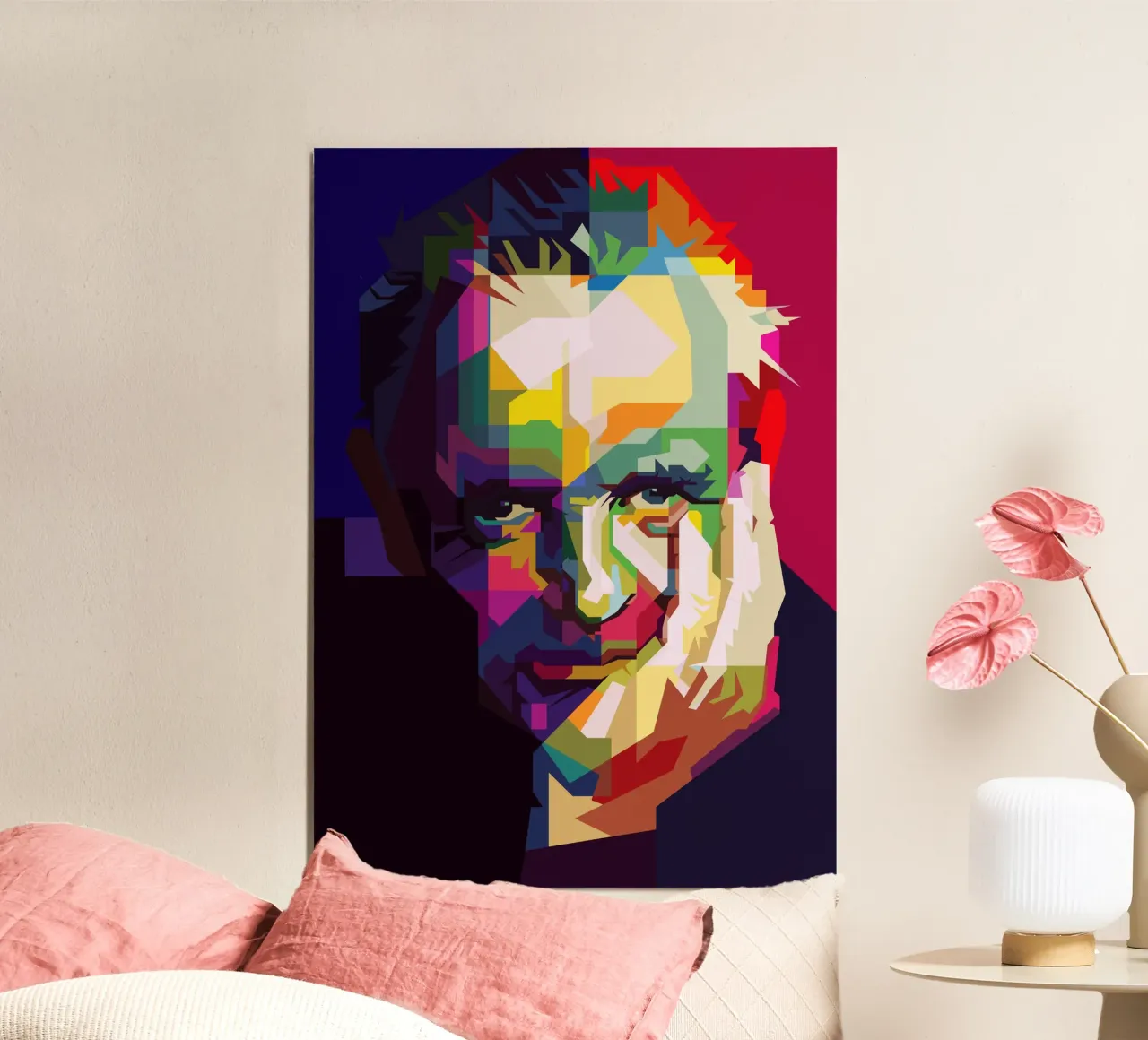 Anthony Hopkins Attore Leggenda WPAP Trending Now poster con telaio in legno da Artkreator