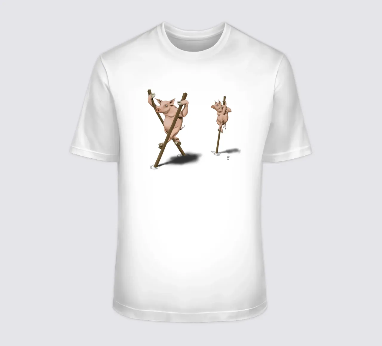 Stick in the mud (Wordless) t-shirt da Rob Art | Illustration