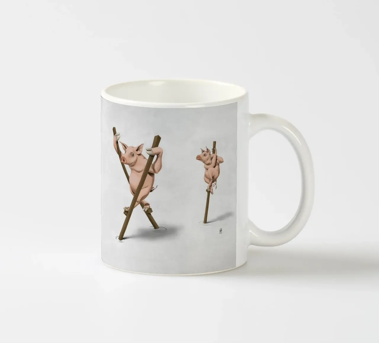Stick in the mud (Wordless) tazza in ceramica da Rob Art | Illustration