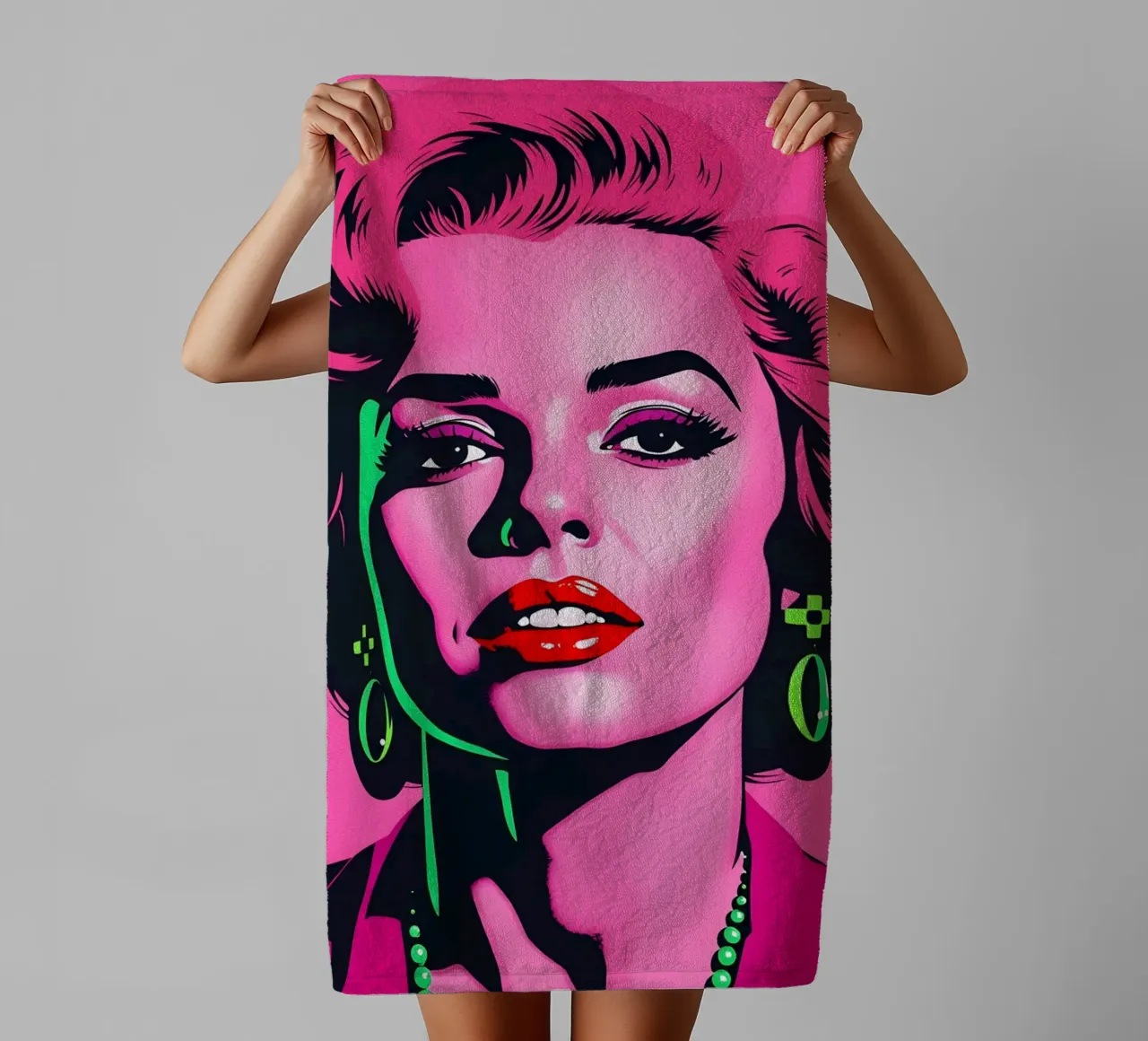 Marilyn Pretty in Pink towel by Anita's Dream
