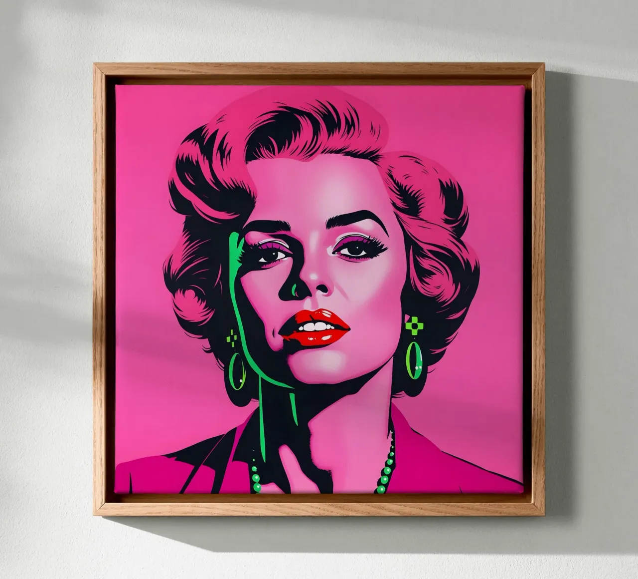 Marilyn Mooi in Roze canvas met Baklijst van Anita's Dream