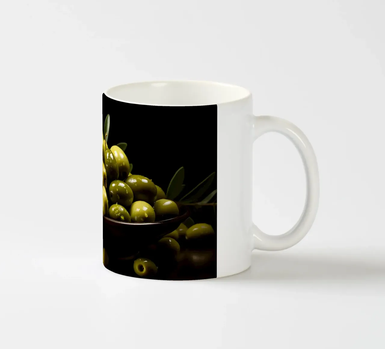 Olive da gustare tazza in ceramica da M-Ulrich-Digital Art