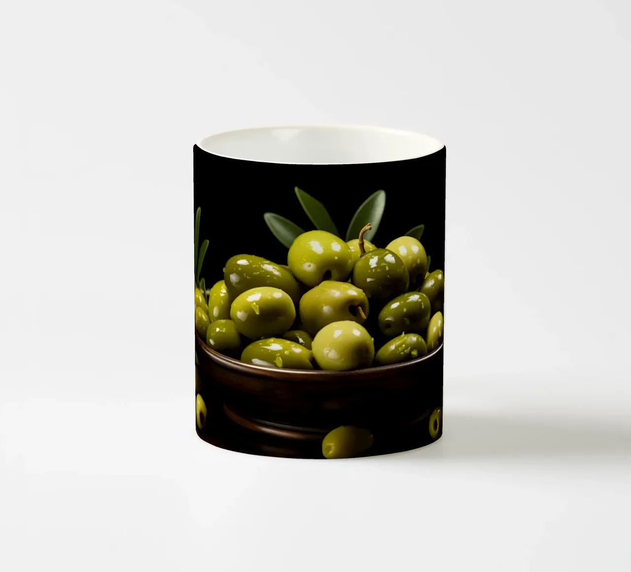 Olive da gustare tazza in ceramica da M-Ulrich-Digital Art