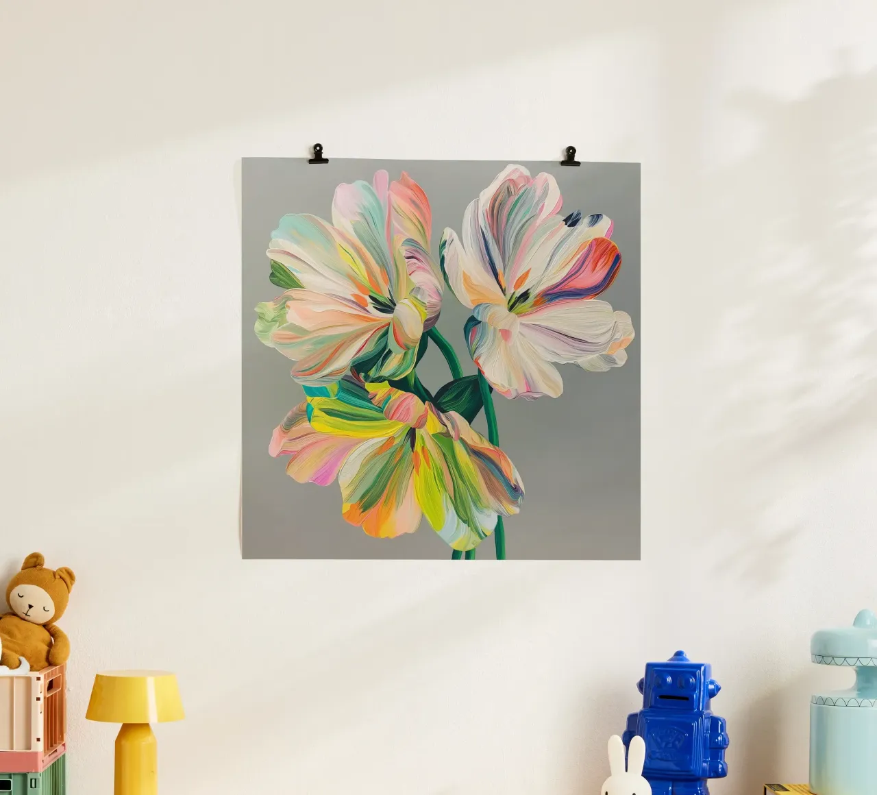 Fiori colorati carta hahnemühle da Imagine