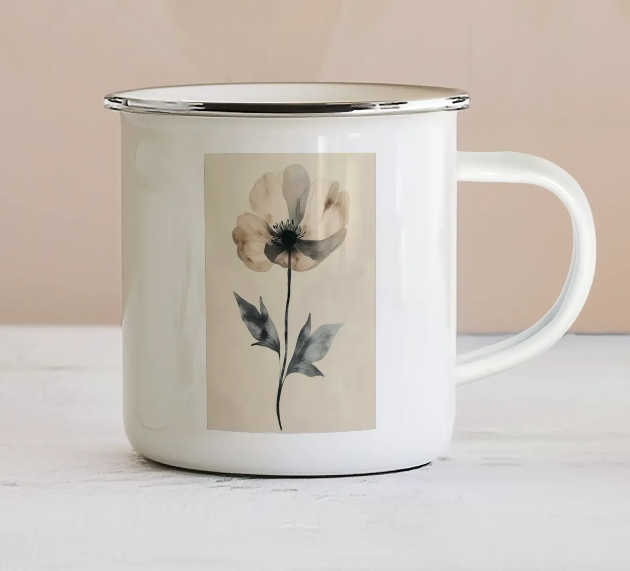 Arte da parete di Imagine tazza in smalto da Imagine