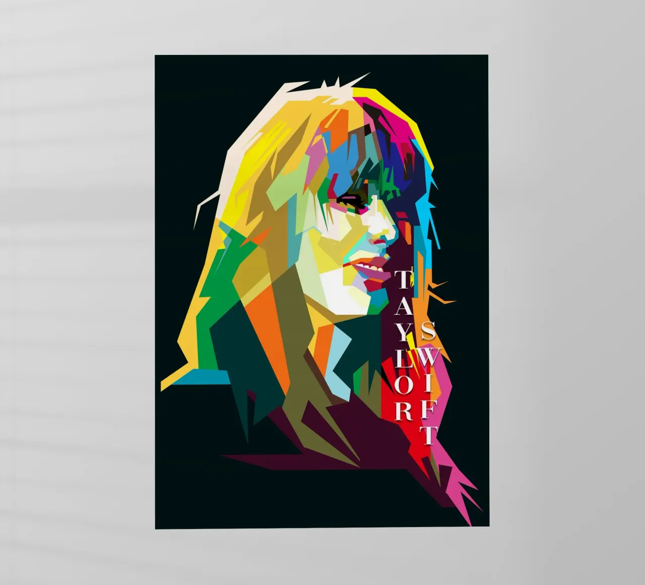 Taylor Swift Berühmte Berühmtheit WPAP Trending Now Backlit Folie von Artkreator