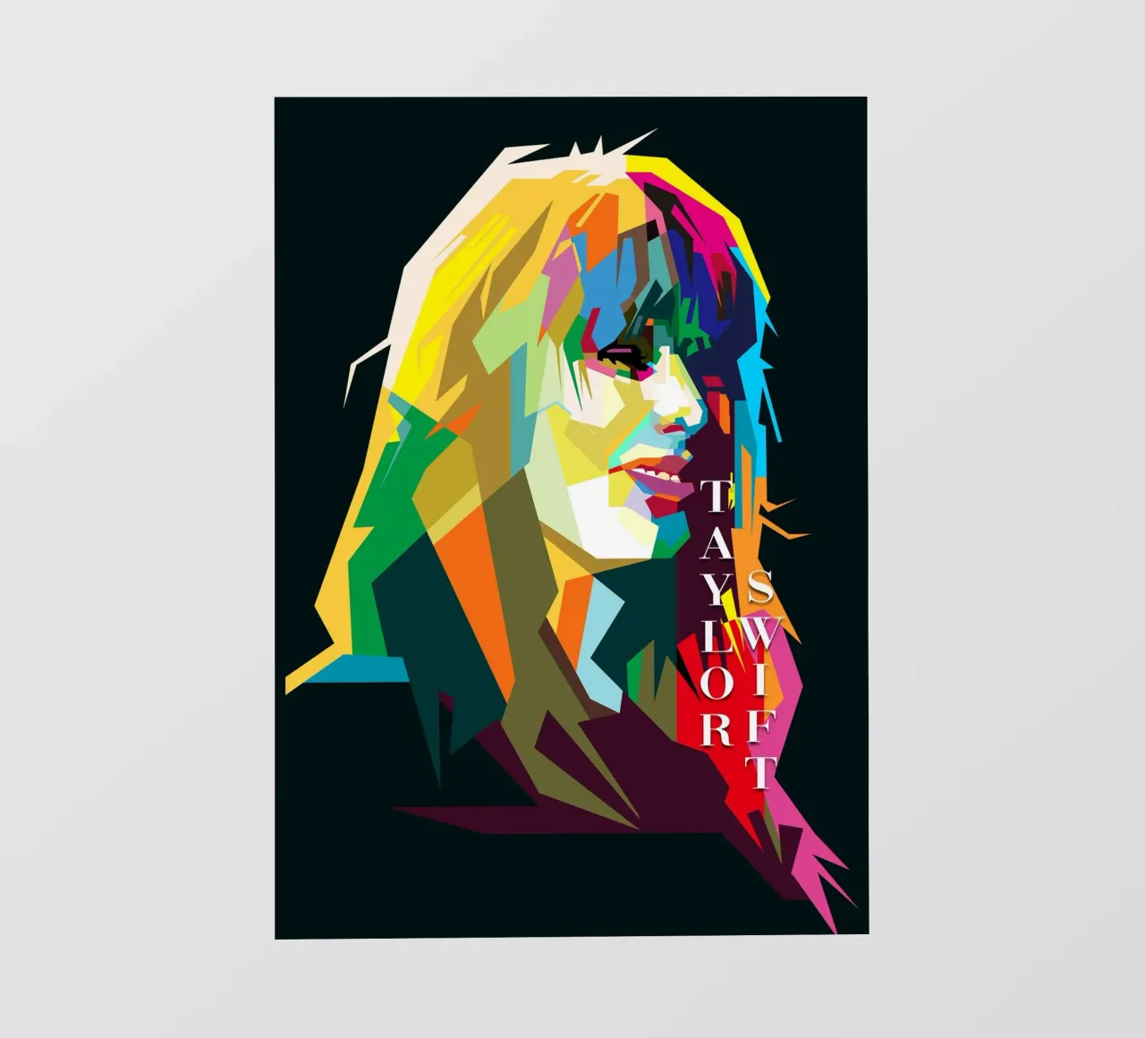 Taylor Swift Berühmte Berühmtheit WPAP Trending Now Backlit Folie von Artkreator