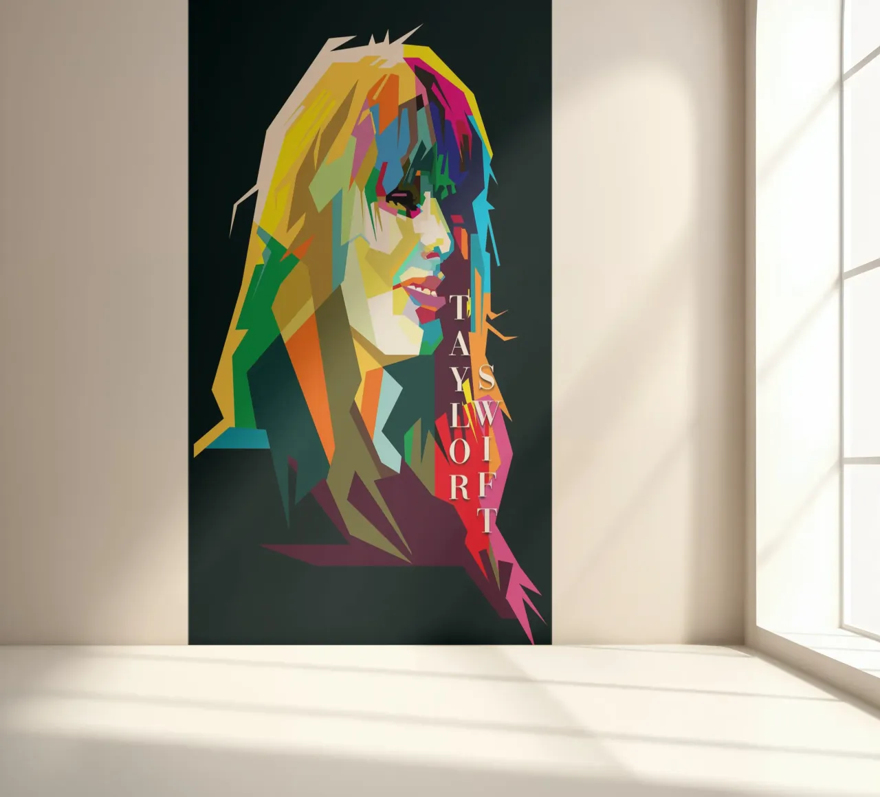 Taylor Swift Berühmte Berühmtheit WPAP Trending Now Fototapete von Artkreator