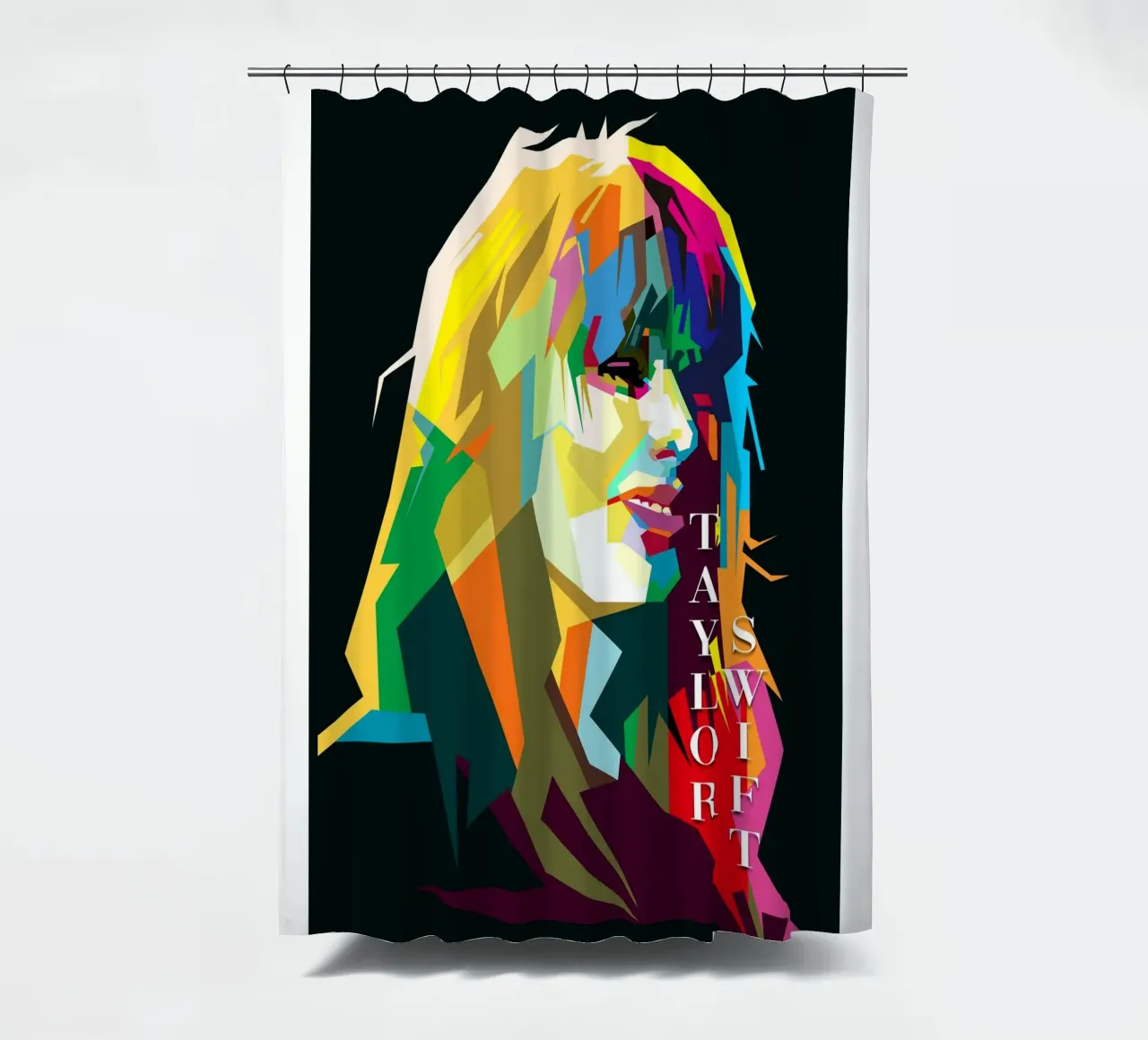 Taylor Swift Berühmte Berühmtheit WPAP Trending Now Duschvorhang von Artkreator