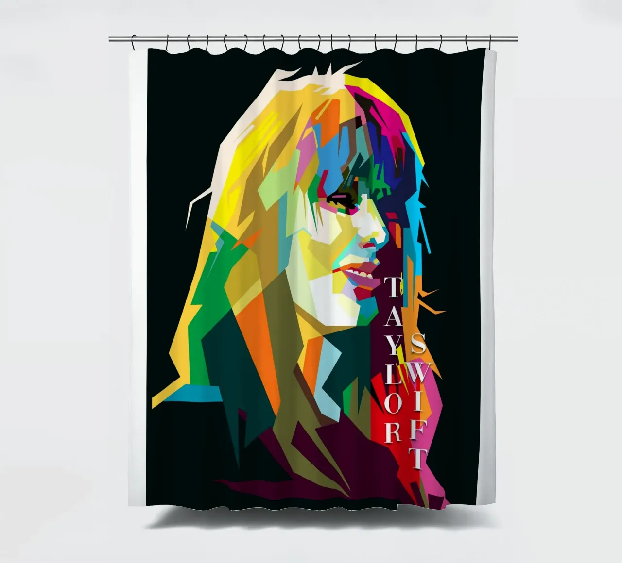 Taylor Swift Berühmte Berühmtheit WPAP Trending Now Duschvorhang von Artkreator
