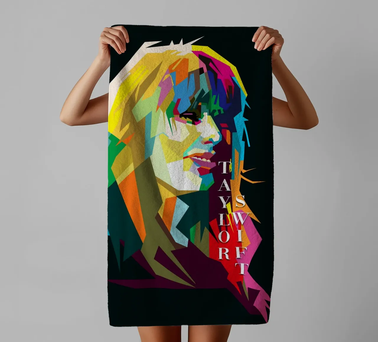 Taylor Swift Berühmte Berühmtheit WPAP Trending Now Handtuch von Artkreator