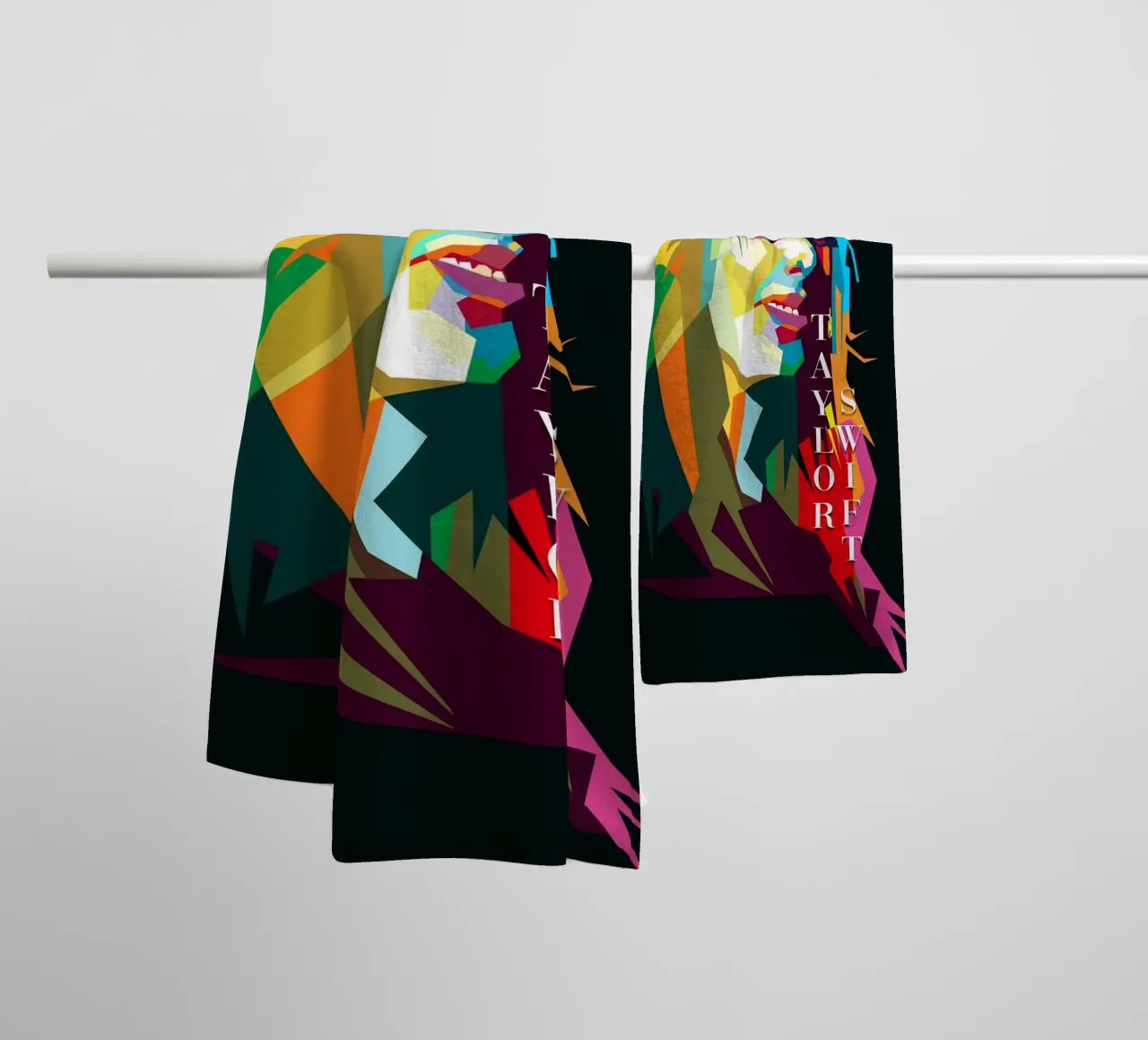 Taylor Swift Berühmte Berühmtheit WPAP Trending Now Handtuch von Artkreator