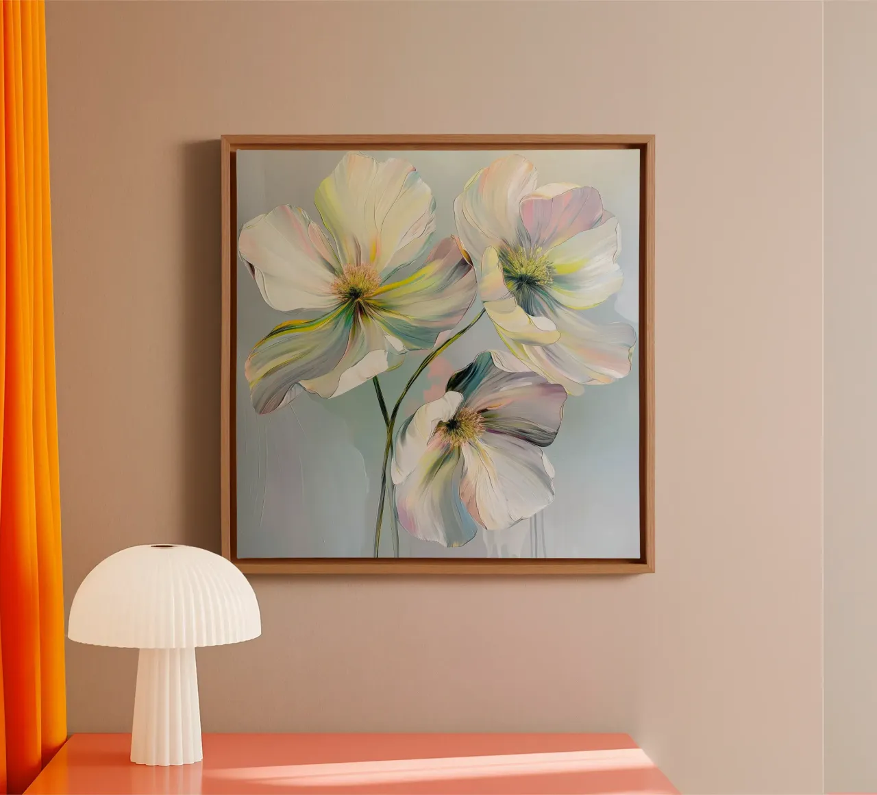 I fiori tela con Cornice a cassetta da Imagine