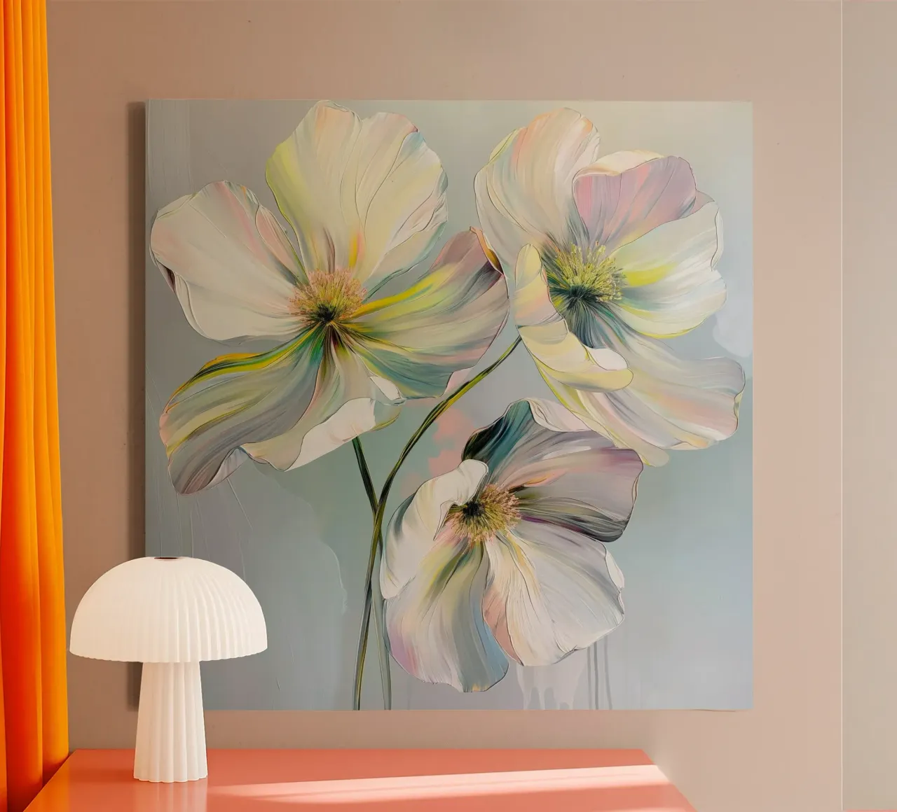 I fiori tela con Cornice a cassetta da Imagine