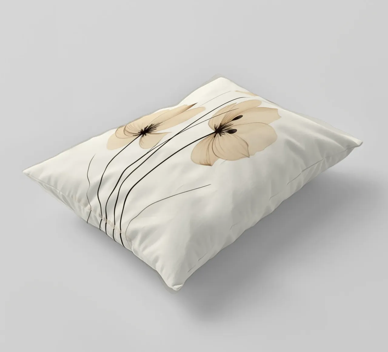 Fiori beige cuscino da Imagine