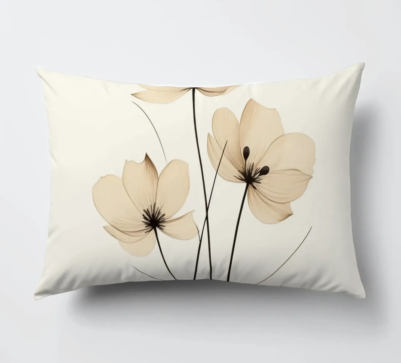 Fiori beige cuscino da Imagine