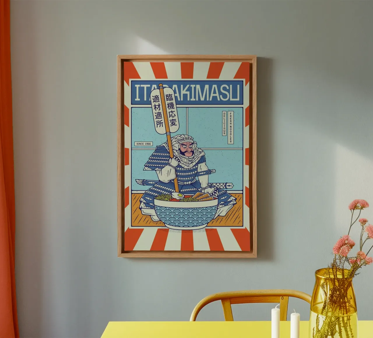 Ramen Chef tela con Cornice a cassetta da daylight design studio
