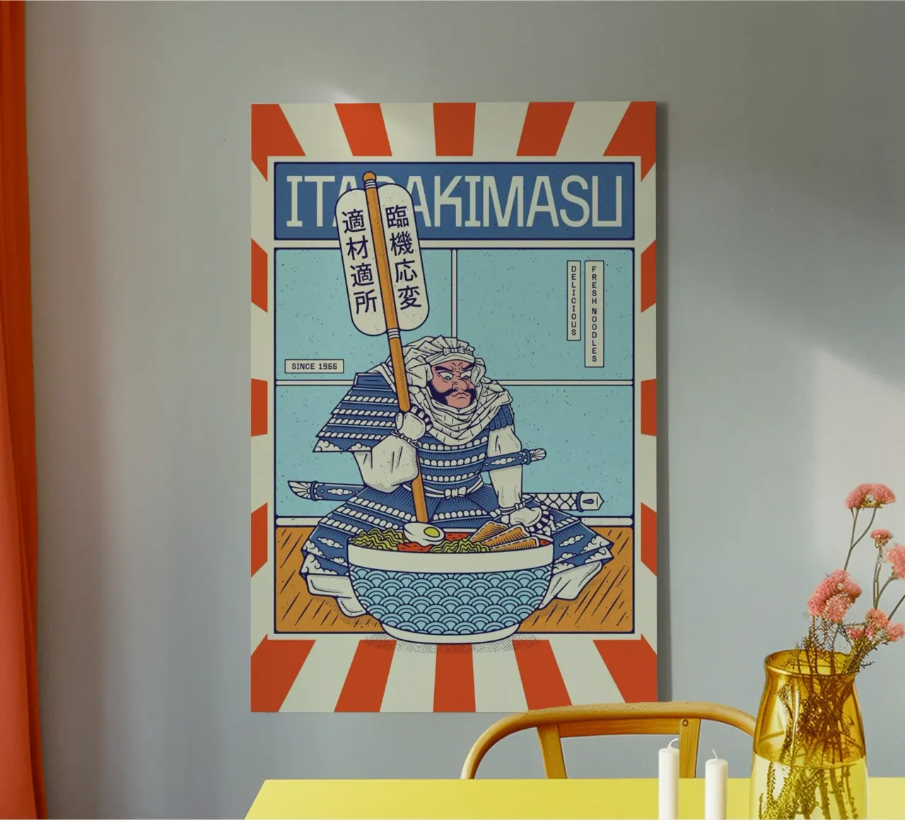 Ramen Chef tela con Cornice a cassetta da daylight design studio