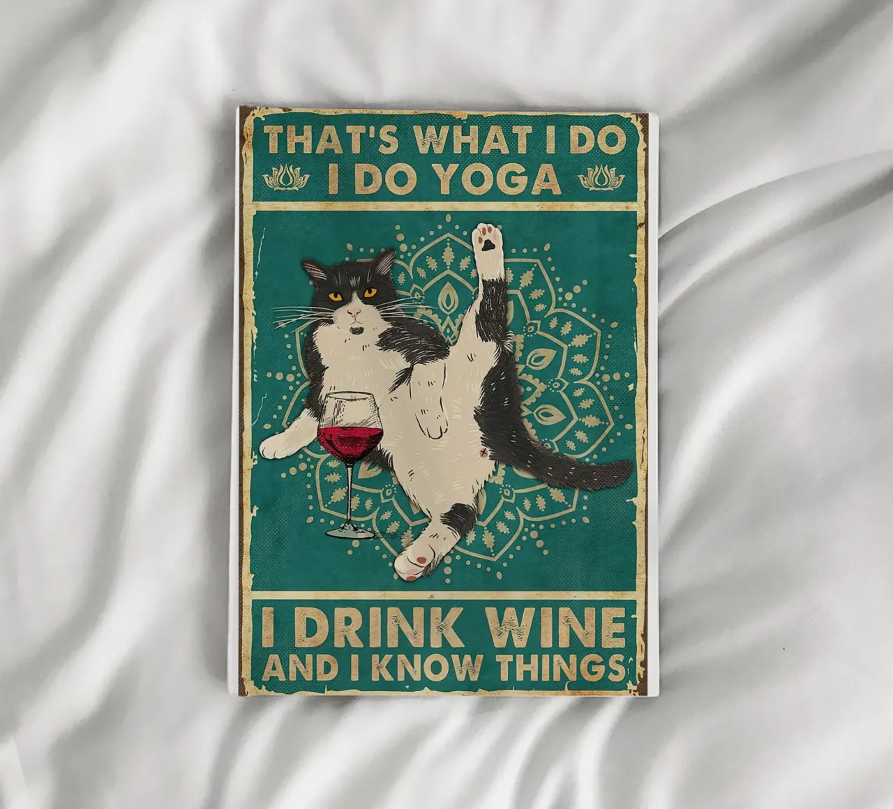 That'S What I Do I Do Yoga I Drink Wine and I Know Things notebook by Aaronshop