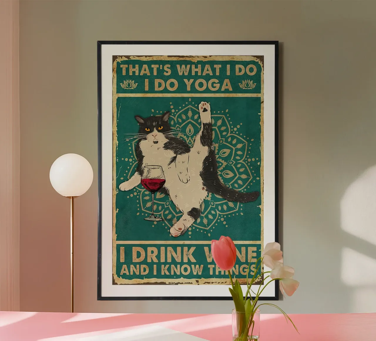 Das ist es, was ich tue Ich mache Yoga Ich trinke Wein und ich weiß Dinge Hahnemühle von Aaronshop