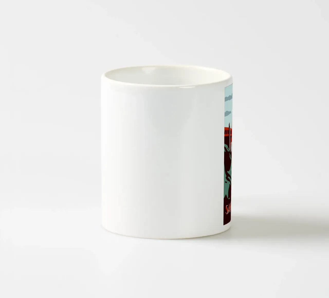 San Francisco Golden Gate | Vintage California Poster Art ceramic mug by Une Affaire de Filles