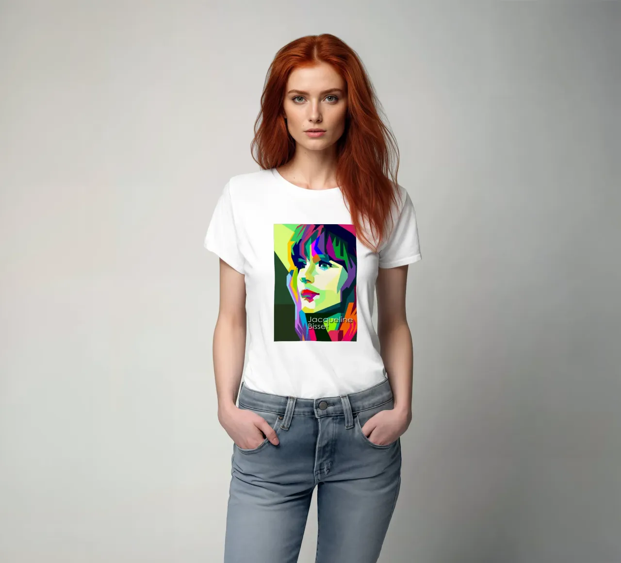 Jacqueline Bisset 60s Attrice WPAP Trending Now t-shirt da Artkreator