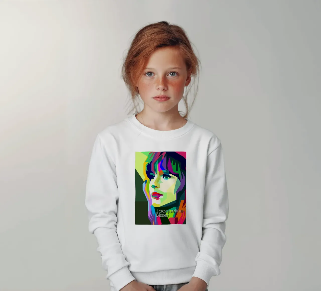 Jacqueline Bisset 60s Attrice WPAP Trending Now felpa bambino da Artkreator