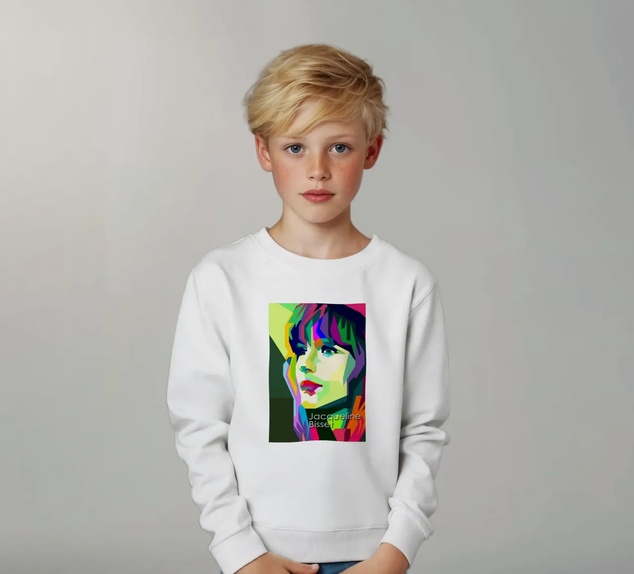 Jacqueline Bisset 60s Attrice WPAP Trending Now felpa bambino da Artkreator