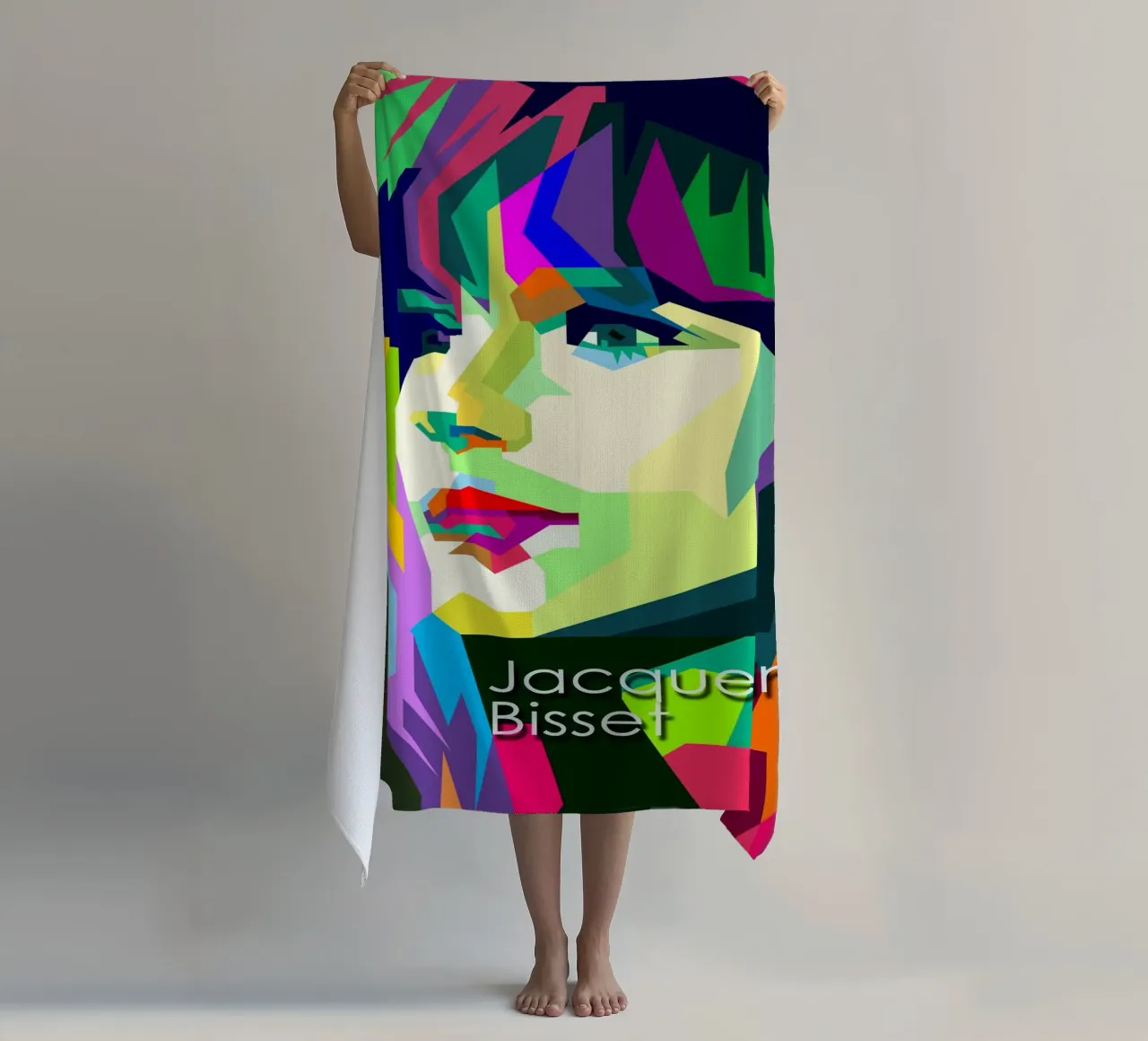 Jacqueline Bisset 60s Attrice WPAP Trending Now telo mare da Artkreator