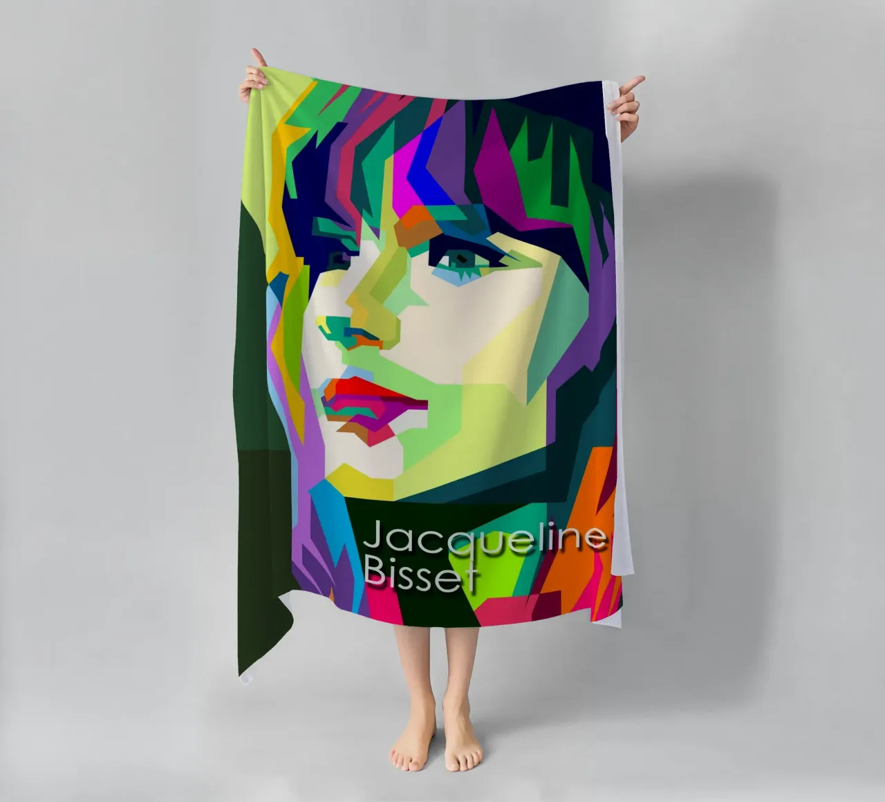 Jacqueline Bisset 60s Attrice WPAP Trending Now telo mare da Artkreator