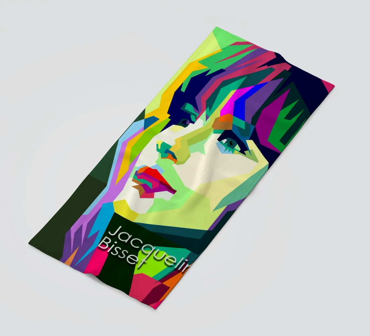 Jacqueline Bisset 60s Attrice WPAP Trending Now telo mare da Artkreator