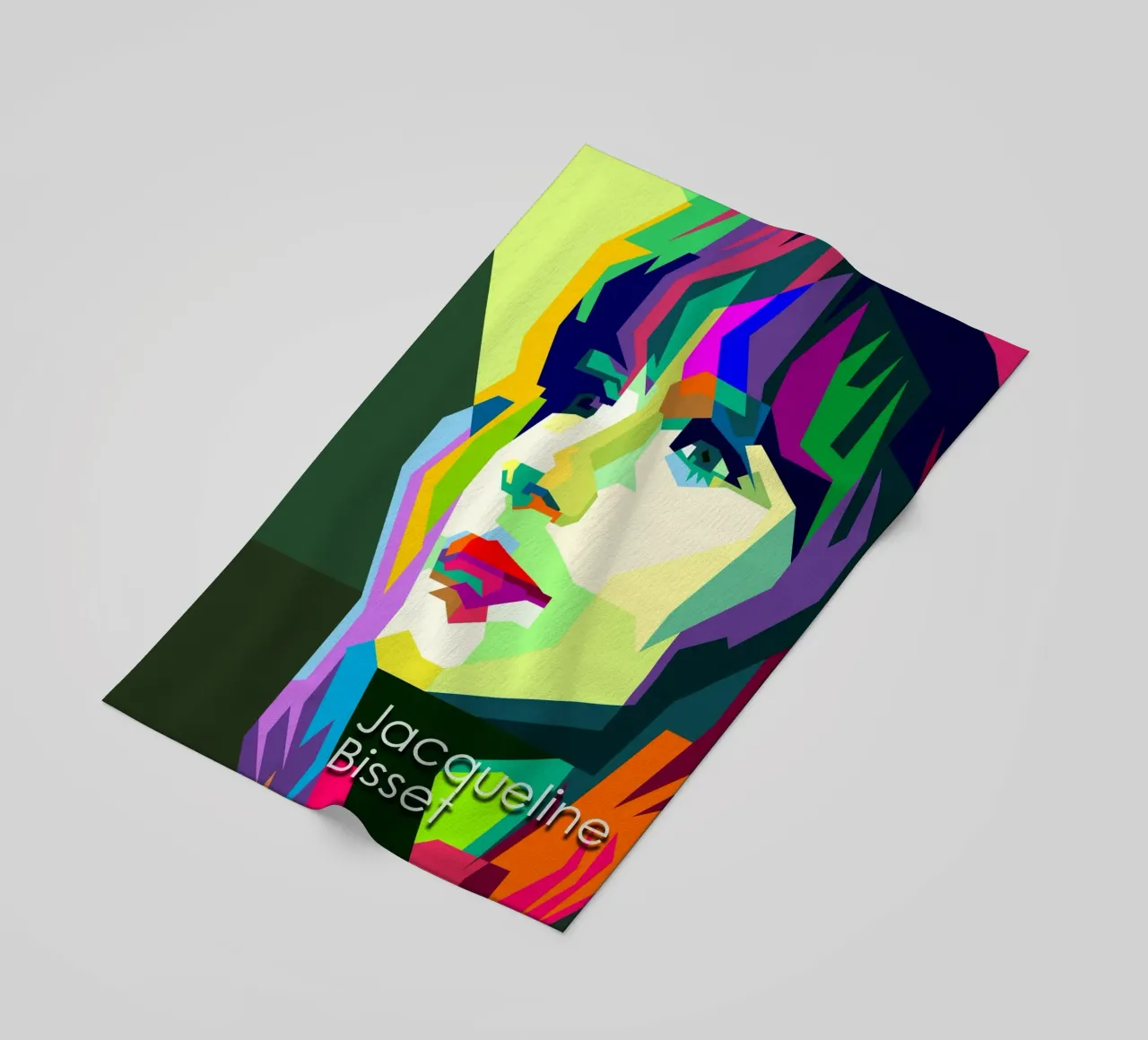 Jacqueline Bisset 60s Attrice WPAP Trending Now telo mare da Artkreator