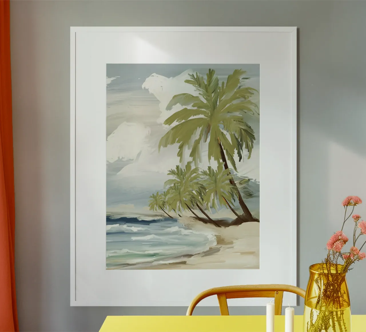 Endless Seas tropical paradise poster con telaio in alluminio da mysteriouscoco