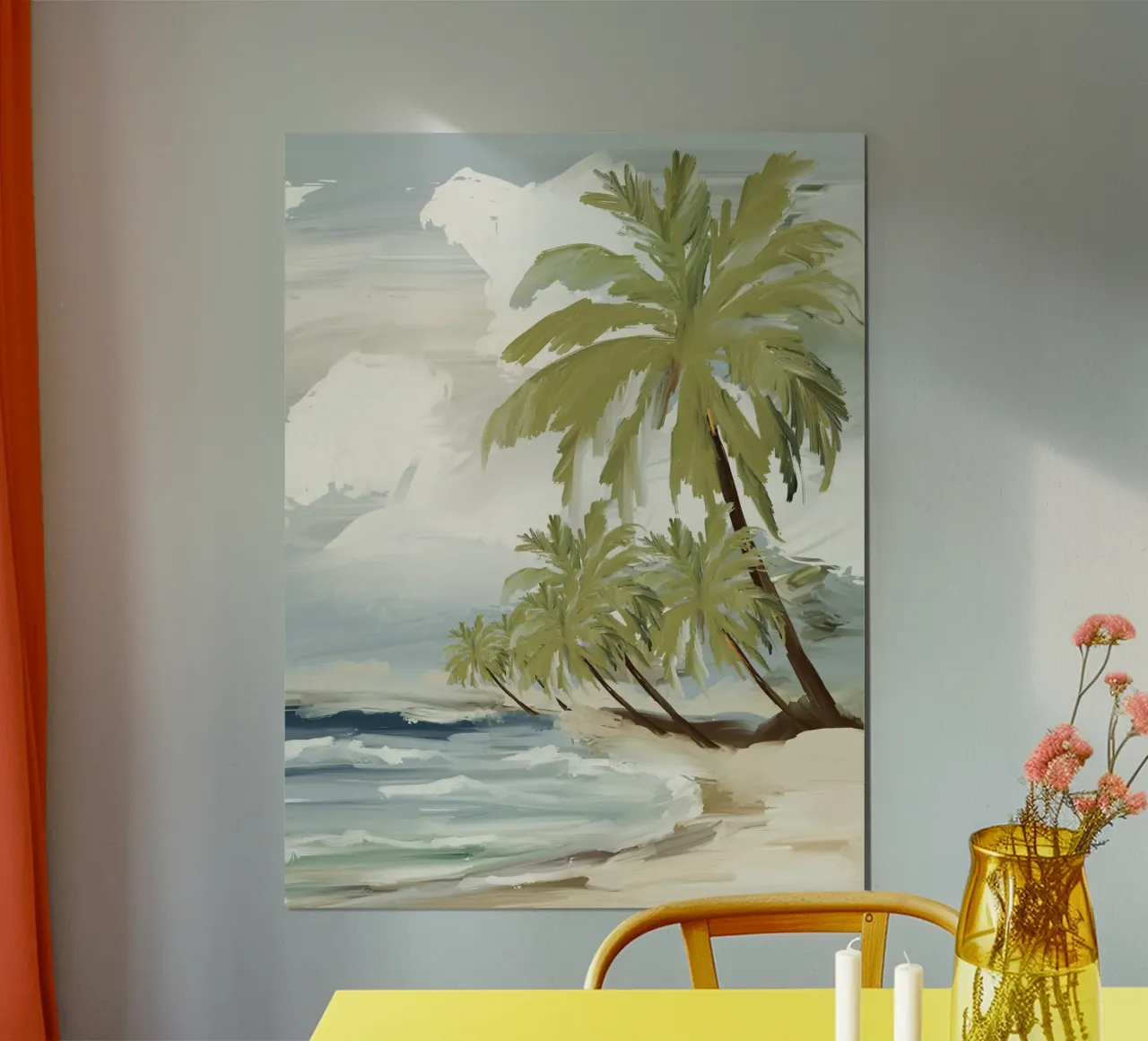 Endless Seas tropical paradise poster con telaio in alluminio da mysteriouscoco