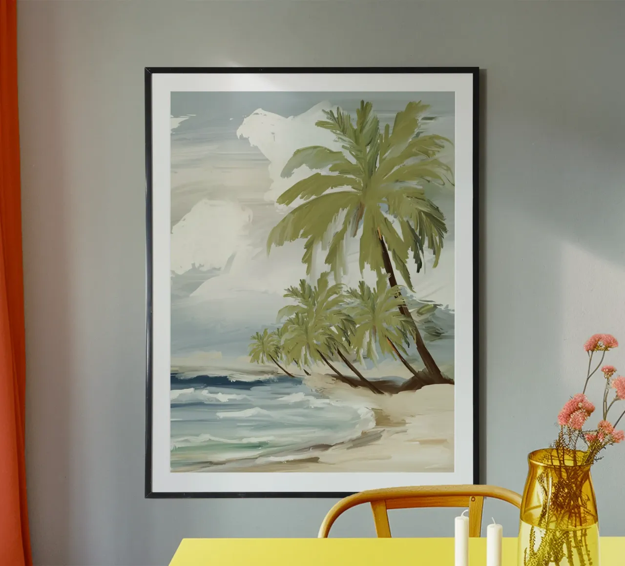 Endless Seas tropical paradise poster con telaio in alluminio da mysteriouscoco