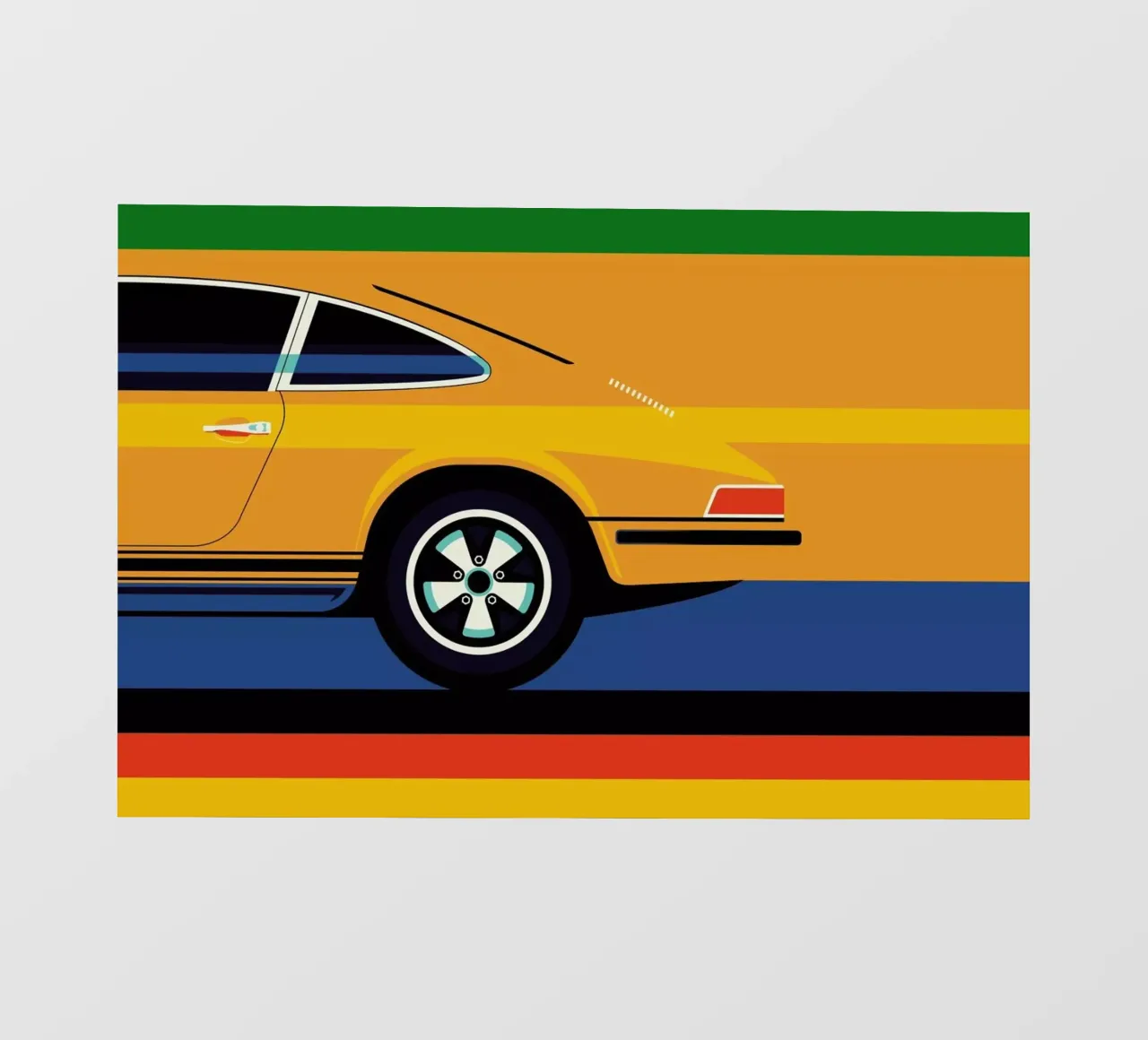 Porsche Back pellicola backlit da Bo Lundberg