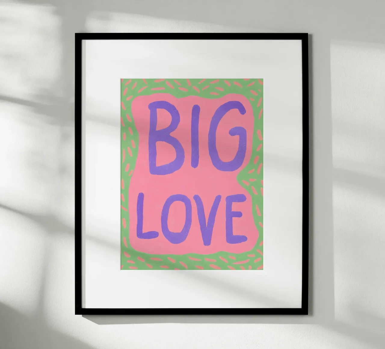 Con grande affetto, frohe Herzen poster con telaio in plastica da Carinaprint