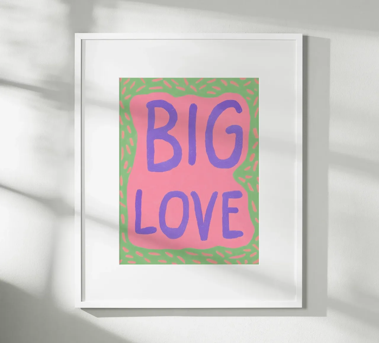 Con grande affetto, frohe Herzen poster con telaio in plastica da Carinaprint